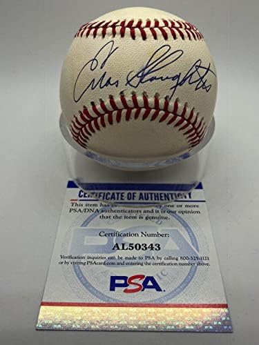 Айнос Слотер Кардиналс Подписа Автограф Официален Представител на MLB Бейзбол PSA DNA * 43 - Бейзболни топки