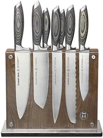 Набор от ножове Schmidt Brothers от Пепел, състоящ се от 15 предмети, прибори за хранене от Високо неръждаема