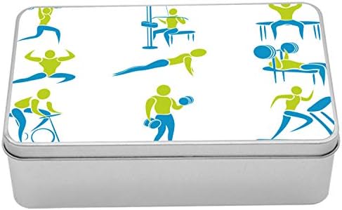 Лидице Скоростна Ambesonne за фитнес с участието на Различни занимания във фитнес залата, Оборудване за вдигане