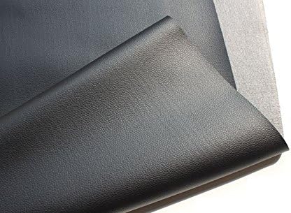 Черна PVC кожа Изкуствена кожа, Плат за Шиене, изкуствена кожа за чанти със собствените си ръце материал 0,6 мм (50x138 см)